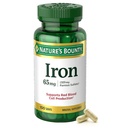 자연의 Bounty 철 65mg, 325 mg 철 황산염, 세포 에너지 지원은, 정상적인 빨간 혈액 세포 생산을 승진시킵니다, 1 일 당 봉사, 글루텐 자유로운, 100 채식주의자 정제