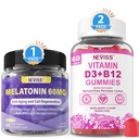 NEVISS Melatonin, 비타민 D3 + 비타민 B12 Gummies