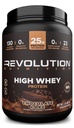 혁명 영양, 높은 Whey, 단백질 분말 2LB, Whey Isolate, 글루텐 무료, 남성 및 여성을위한 Lean 근육 질량, 스쿠 퍼 당 단백질 25g, 908 g, 24 서빙 (콜릿 케이크, 2 파운드)