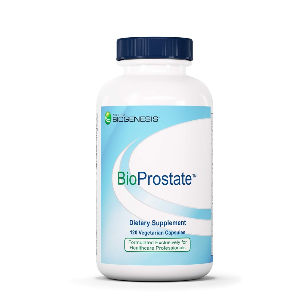 Nutra BioGenesis BioProstate - 남자를 위한 톱 팔로토, 남자를 위한 전립선 건강 보충교재, 호박씨를 가진 소변 교류 지원, Nettle & Pygeum - 120 Vegan 캡슐