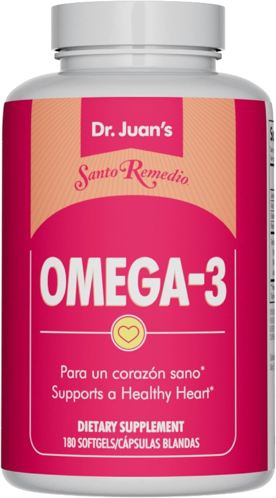 Santo Remedio Omega 3의 지원 심장 혈관 건강, 규정식 보충교재, 인공적인 색깔 없음, 총 Omega-3 지방산 2000 mg, 180 Softgels, 90의 복용량