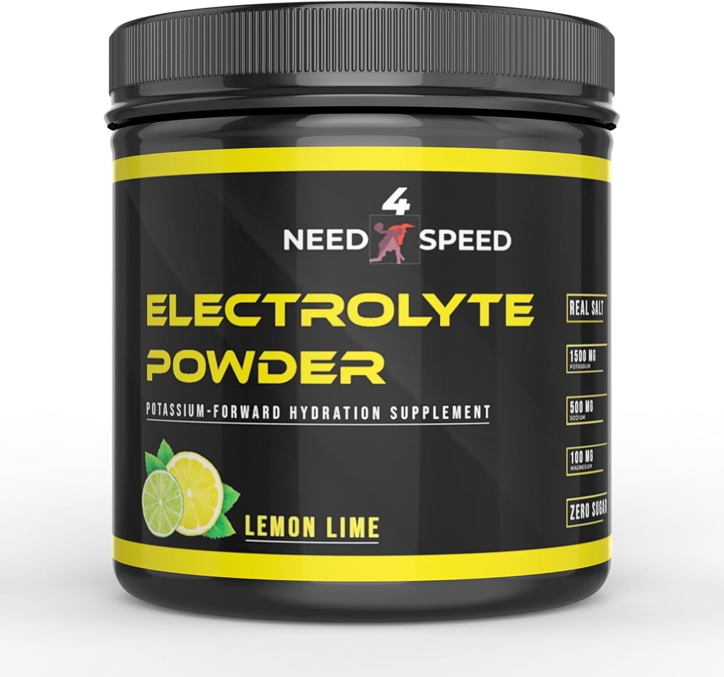 Lemon Lime Electrolyte Powder, 60 서빙, 비타민, 미네랄, 그리고 Athletes, Fitness Enthusiasts 및 Active Lifestyles, 13.5oz에 대한 전해질 솔루션