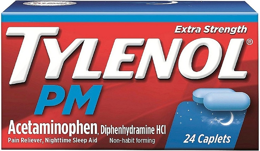Tylenol Pm ES 모자 24ct 크기 24ct