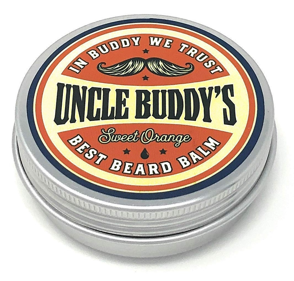 아저씨 Buddy 's Best Sweet Orange Beard Balm Leave-In 컨디셔너 제어 및 스타일, 곰 성장과 건강을 촉진, 2 oz