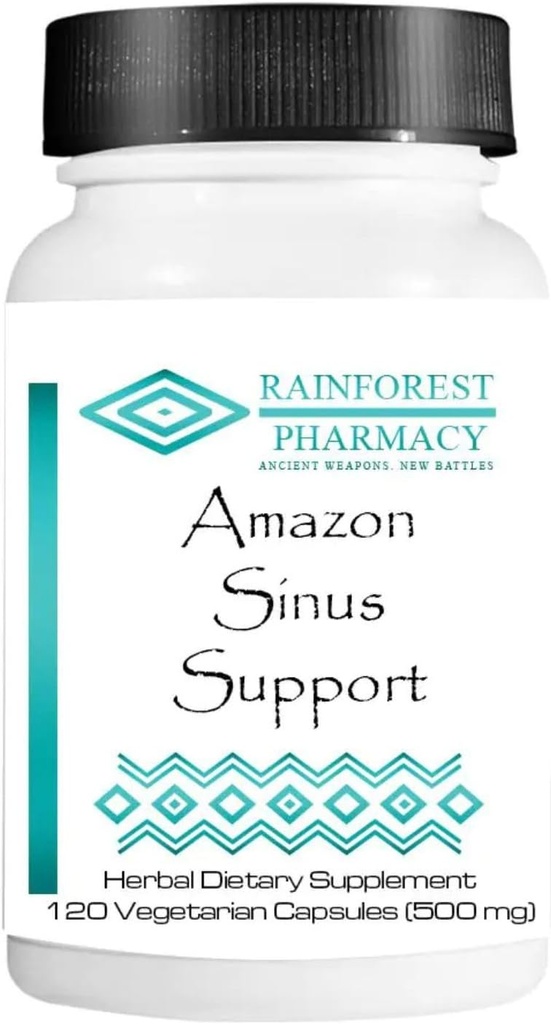 Sinus Support - 120 채식 캡슐, 500 mg | 열대우림 식물과의 자연적 Sinus Support