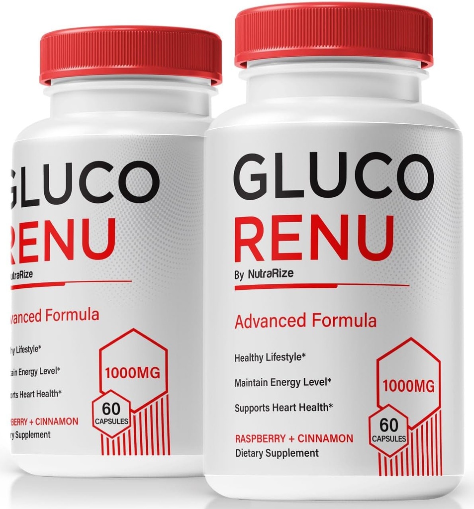 (2 팩) Gluco Renu 캡슐, 공식 GlucoRenu 알약, 건강한 수준을 위한 자연적인 지원, 순환과 균형, 우수한 공식 혈액 배 세탁기술자, GlucoReNu 글리소 낙관자 (120의 캡슐)