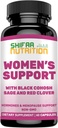 SHIFAA NUTRITION 호르몬 균형 & Menopause 여자, Menopause 구호에 대 한 보충 - 핫 플래시에 대 한 지원, Mood 스윙 w/Black Cohosh & 레드 클로버 Halal 비타민, 30 서빙