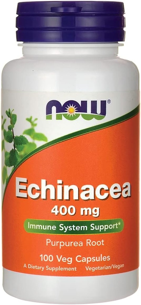 지금 음식 Echinacea 뿌리 Purpurea 400mg 100 모자