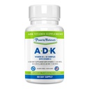 자연적인 ADK 비타민 보충교재에 의하여 힘 - VIT A D3 K2 비타민 5000 iu의 높은 효능 혼합 - 지원 뼈, 심장 & 면역성 건강 - 60의 캡슐 (2 달 공급)