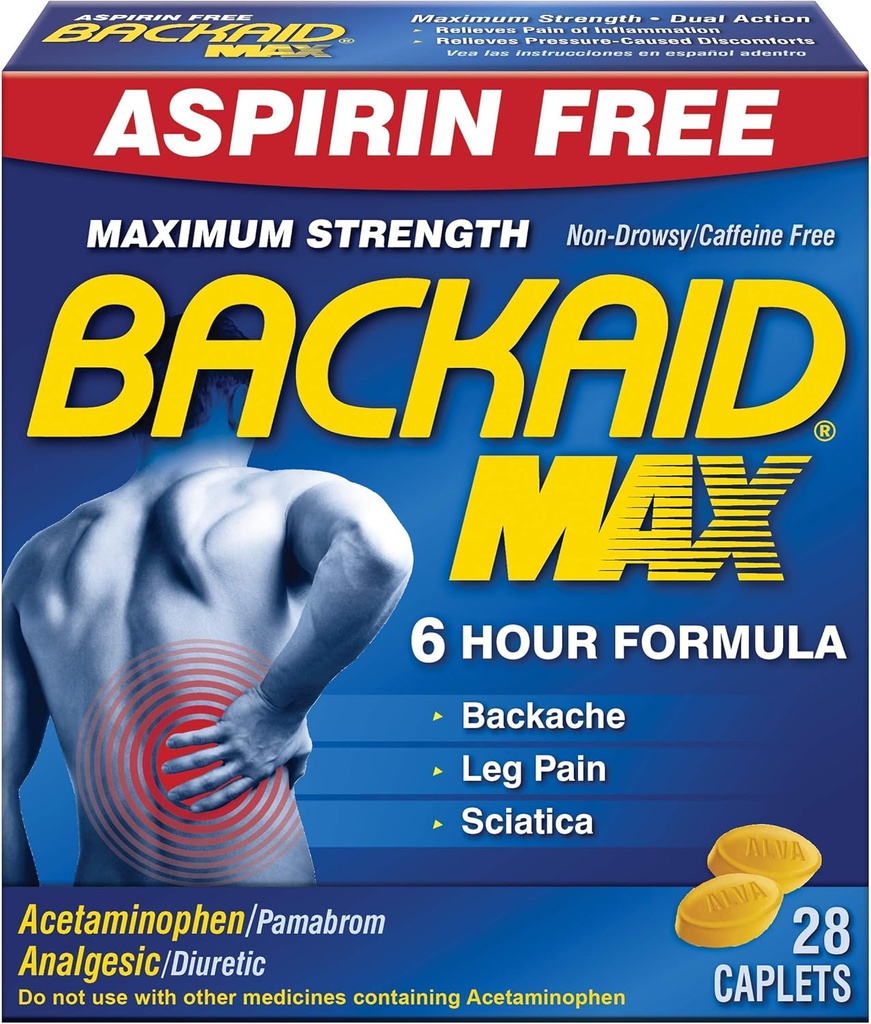 Backaid 최대 기복 모자, 28 개 (포장 6)
