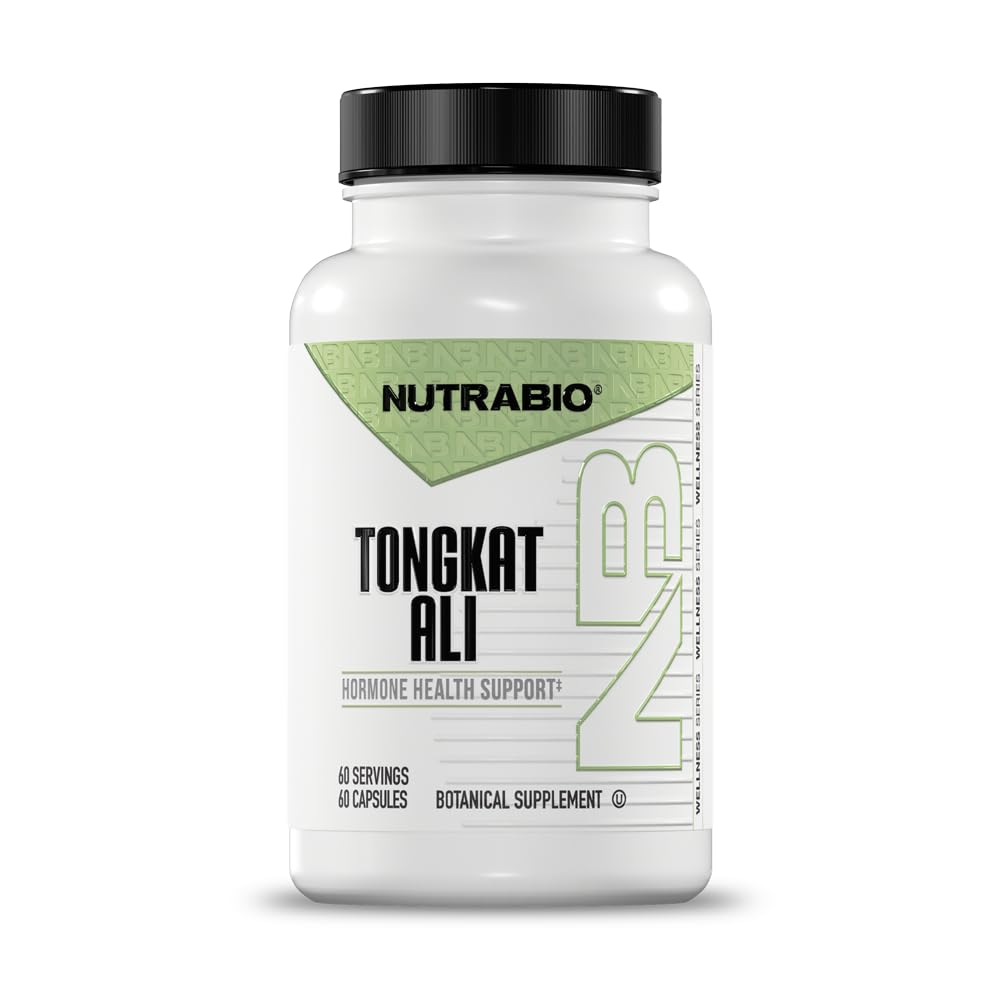 NutraBio Tongkat Ali Longjack 100 Supplement - 근육 질량, 힘, 성능- Longjack Tongkat Ali for Men- 200mg per Capsule, 60 서빙