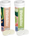 Drinklits Hydration Tablets - 전해질 및 비타민 | 생강-리임과 레몬-리임 - 2 팩 (20 인분)