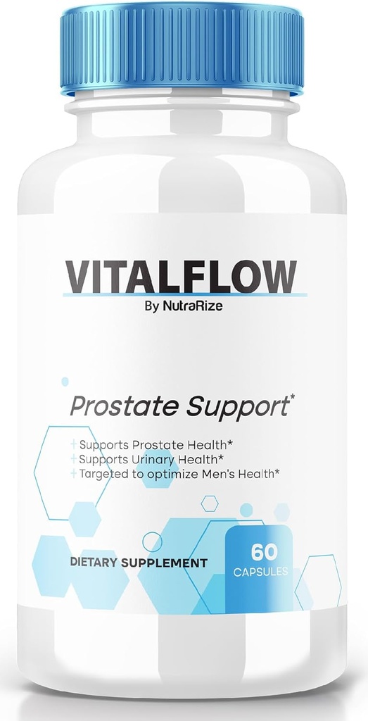 VitalFlow 캡슐, VitalFlow 고급 전립선 지원 공식, Regain 통제에 공식적인 All-Natural 공식, 전반적인 건강을 지원하기 위하여 최대 힘 알약, 작은 교류 검토 (60의 캡슐)