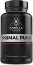 Gorilla Gulps - Primal 펌프 Nitric 산화물 보충교재 Nootropic 1500mg Nitrosigine L Arginine & 근육 성장을 위한 사탕 뿌리, 펌프, 혈액 교류, 에너지 & 초점 - 최대 힘 전 운동 N.O. 승압기