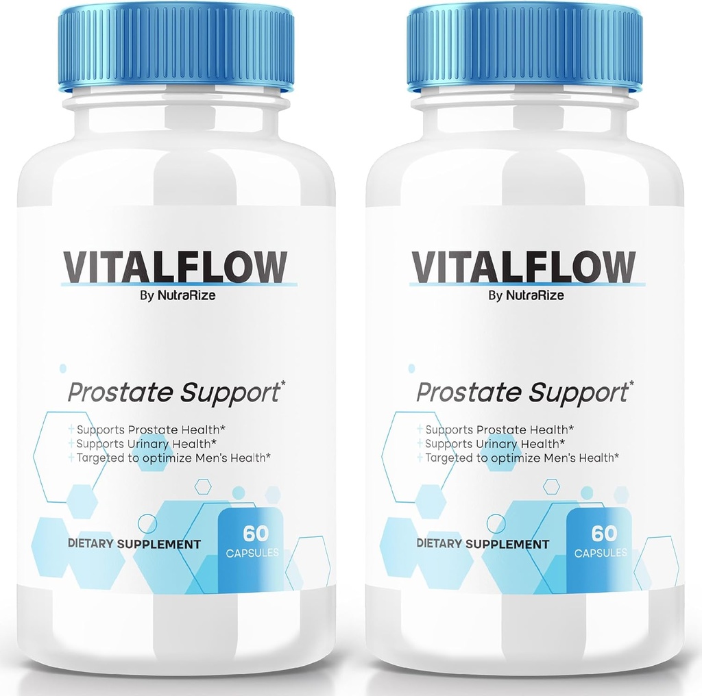 (2 팩) VitalFlow 캡슐, VitalFlow 고급 전립선 지원 공식, Regain 통제에 공식적인 자연적인 공식, 웰니스를 지원하는 최대 힘 알약, 작은 교류 리뷰 (120의 캡슐)