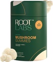 버섯 구미 | 추가 설탕 | 사자 Mane, Reishi, Cordyceps | 천연 버섯 혼합 | 비 GMO | 식물 기반 | 300 mg | 60 구미