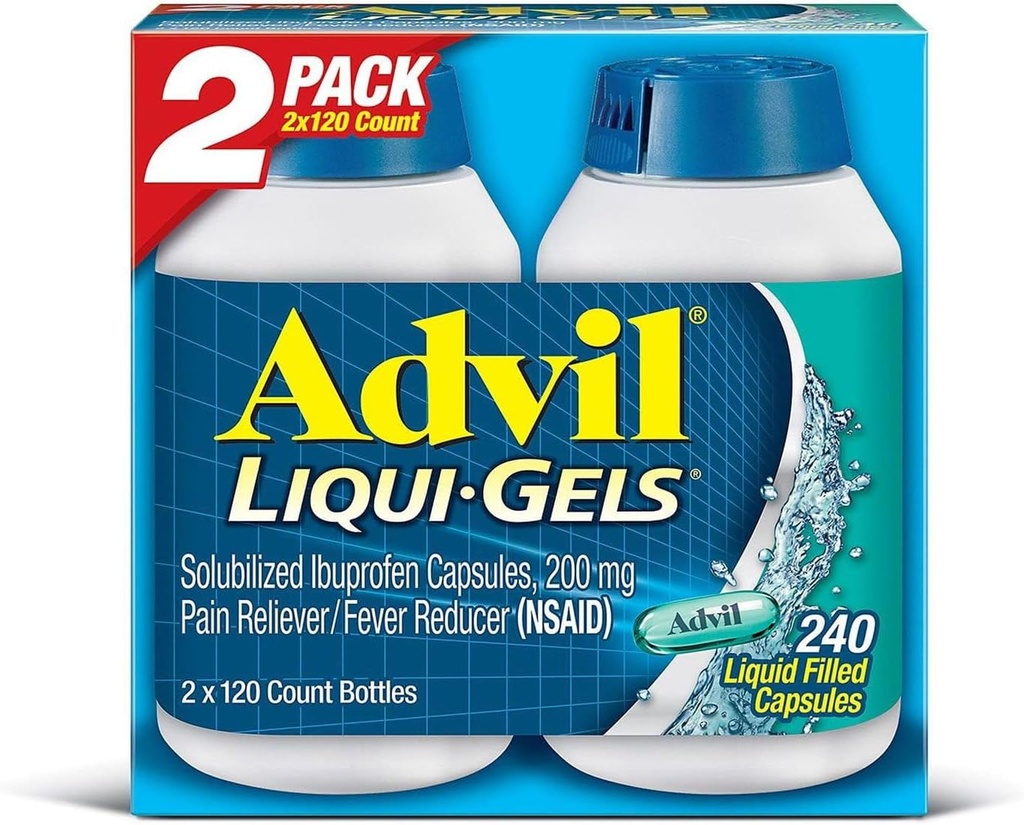 Advil Liqui-Gels (2pk, 120 조사)