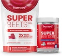 인간적인 SuperBeets 심장 & CardiO2 Chews