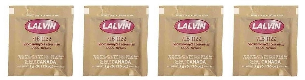 Lalvin 71B-1122 효모 (다, Fоur Paсk)