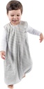 Woolino 4 시즌 아기 수면 가방 발, Merino 모직 및 유기 코튼 워커 수면 가방 Sack, 유아 수면 가방, 18-36m, 회색