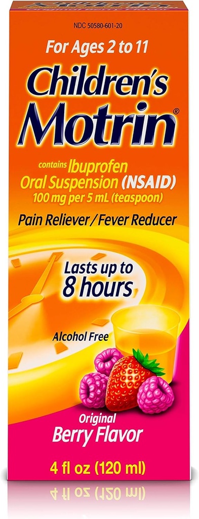 Motrin 아이들의 구두 중단, Ibuprofen, Pain 기복, 4 Oz