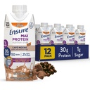 Max Protein Cafe Mocha Nutrition Shake | 30g Protein, 1g Sugar, 4g Fiber Blend | 12 팩