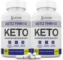 (2 팩) Keto 위협 Keto ACV 알약 1275MG Keto 지원 혼합 캡슐 대안 Keto ACV Gummies Apple Cider Vinegar Extra Virgin Olive Oil Powder Green Tea Leaf 120 캡슐