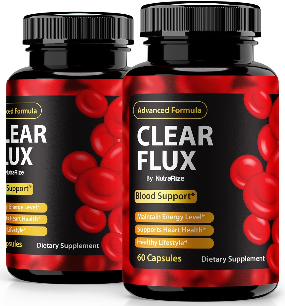 (2 팩) 클리어 플럭스 알약, 공식 ClearFlux 캡슐, 올-자연적 인 지원, 안정 수준 및 건강한 순환을 유지하기위한 프리미엄 지원, 천연 Clear Flux 건강 검토 (120 캡슐)