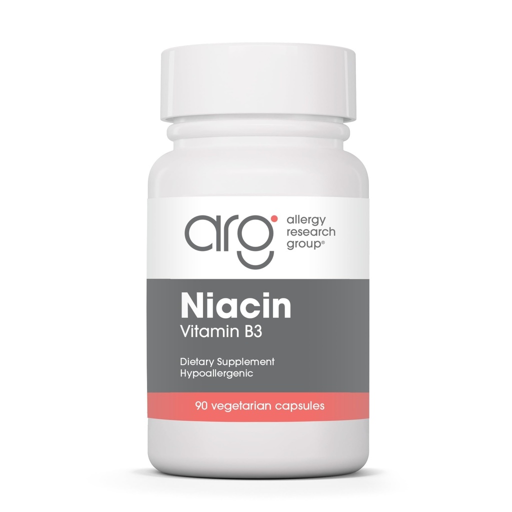 알레르기 연구 그룹 Niacin 보충교재 - 남자 & 여자를 위한 비타민 B3, 홍조, 니코틴산, NAD, 250mg 채식 캡슐을 가진 Niacin - 90 조사