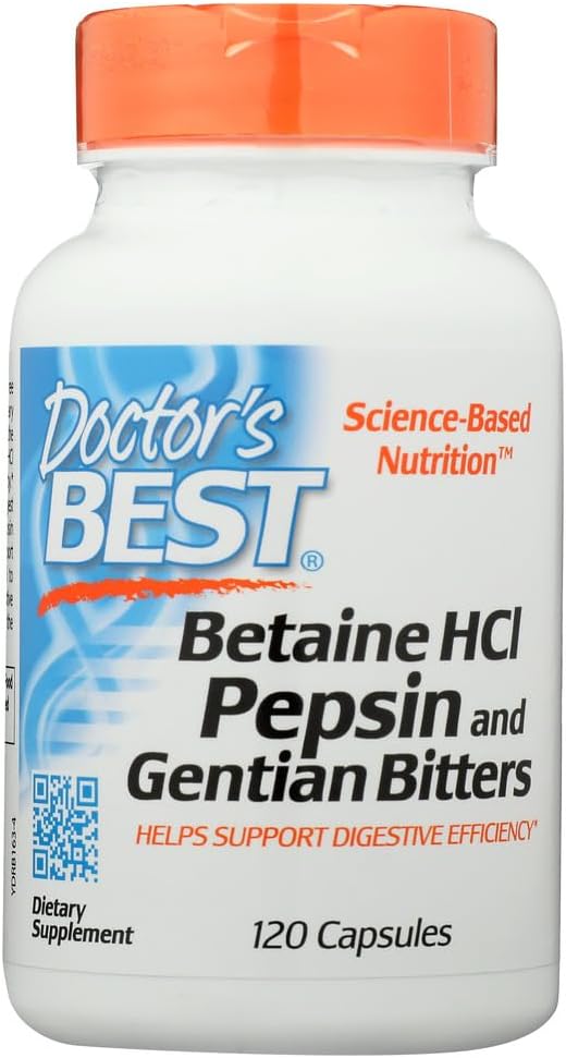 닥터의 베스트, Betaine HCL Pepsin & Gentian Bitters