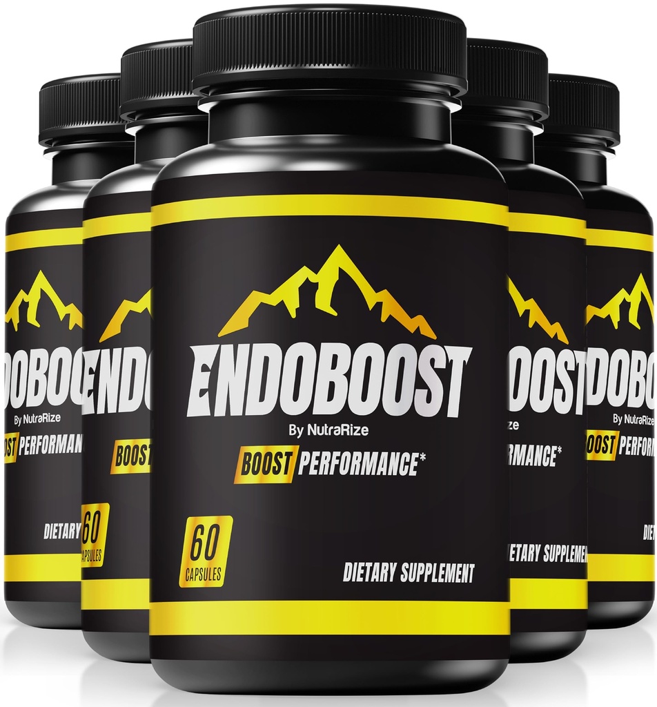 NutraRize (5 Endoboost for Men - (공식) Endoboost 성능, 보충 교재, 캡슐, Endoboost Mens 건강 알약 Pro 고급 공식 (300 캡슐)에 대 한 리뷰