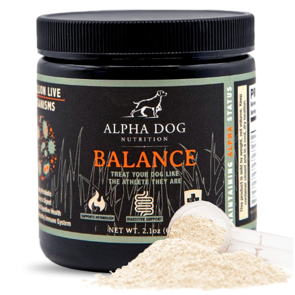 Alpha Dog Nutrition의 개를위한 균형 Probiotic 혼합