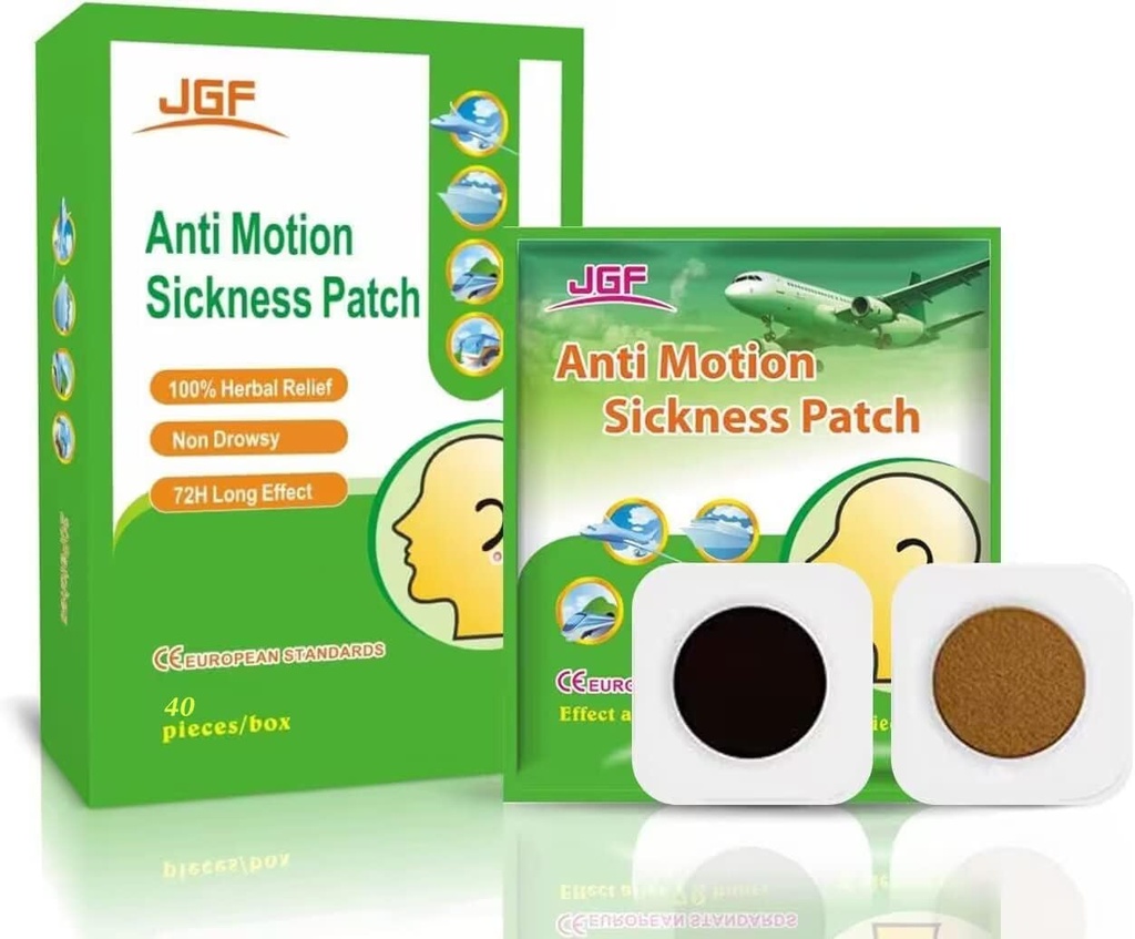 크루즈 자동차, 40 카운트 방수 비 Drowsy Travel Essentials Motion Sickness Patchs for Adults and Kids