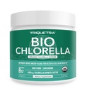 유기농 클로렐라 분말 – 원시 & 선 그레이드 – CGF (Chlorella 성장 인자)를 가진 영양성 녹색 조류, 전반적인 웰빙 및 활력을 지원 – Vegan-Friendly – 75 서빙 (225g)