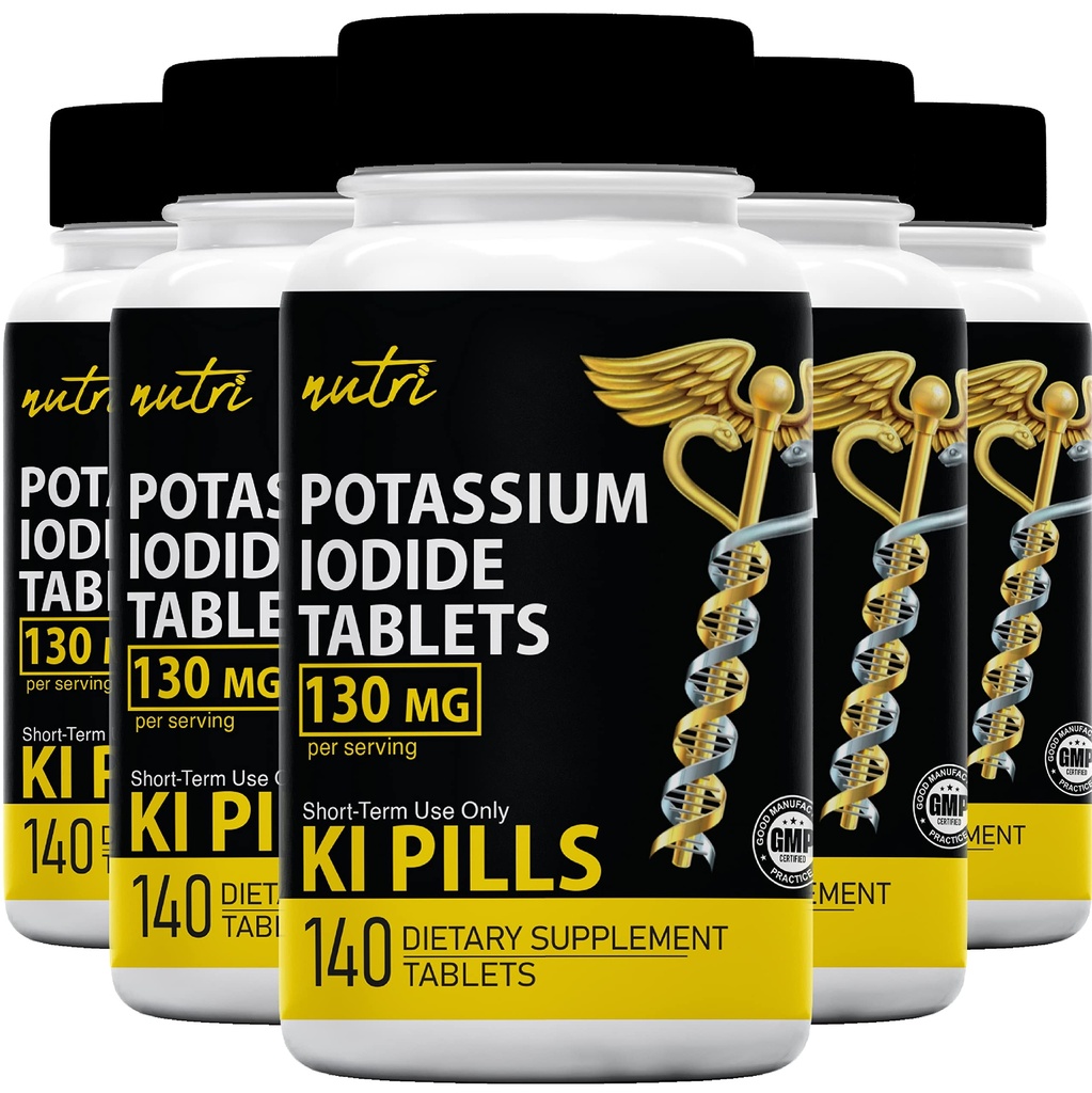 자연의 Fusions 칼륨 Iodide 정제 (포장 5) 130mg - 700의 정제 EXP 10/2032 - YODO Naciente - KI 알약 - Yoduro de Potasio
