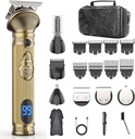 남자를위한 수염 트리머, 케이스가있는 남자를위한 여행 전기 면도기, 무선 헤어 클리퍼, 머스시 바디를위한 Mens Grooming Kit - 180 Mins 면도, 선물 & 아버지