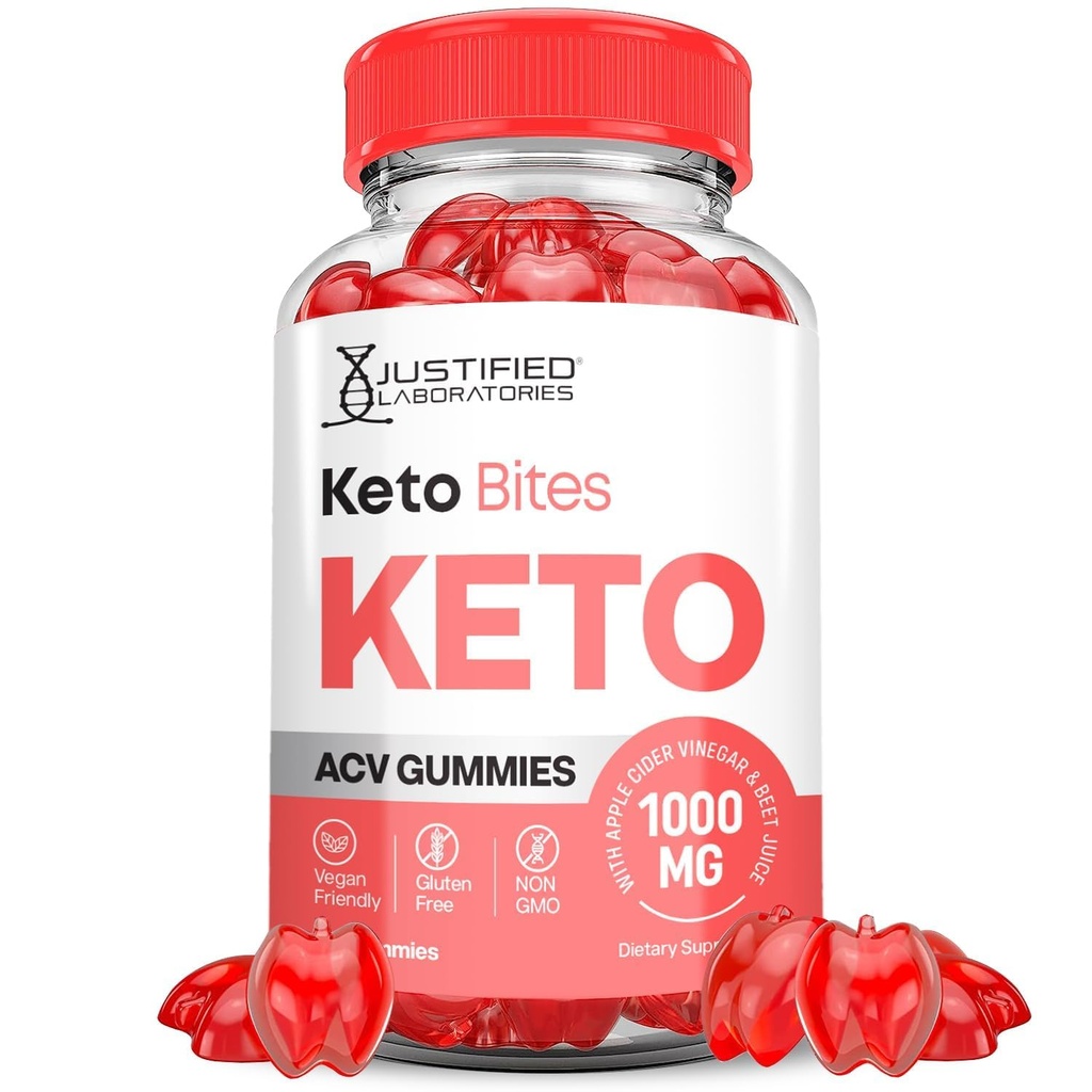 Justified Laboratories Keto Bites Keto ACV Gummies 고급 공식 1000MG Keto Bites Keto Gummies Apple Cider Vinegar Pomegranate Beet 주스 분말 B12 Vegan 비 GMO 60 거미와 공식화