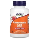 NOW 식품 Pantothenic 산 500mg, 100 캡슐 (팩 1)