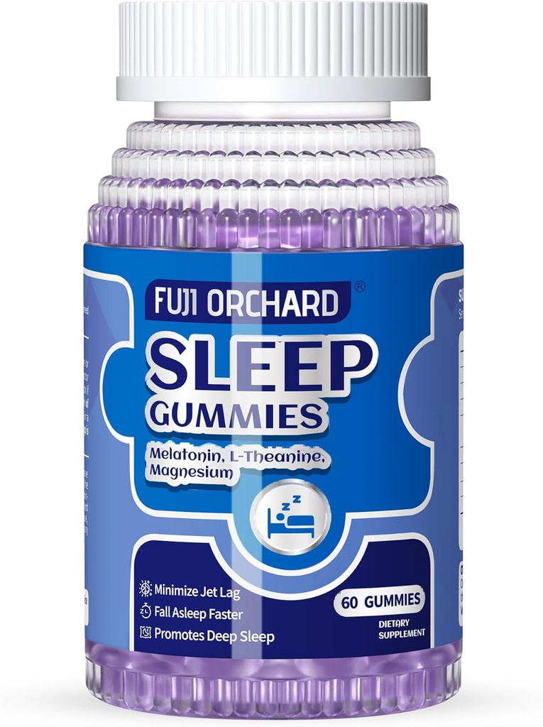수면 Gummies, 마그네슘 & L-Theanine을 가진 성인을 위한 자연적인 수면 Gummies, 성인을 위한 힘 Melatonin Gummies 잠 원조, 60 조사