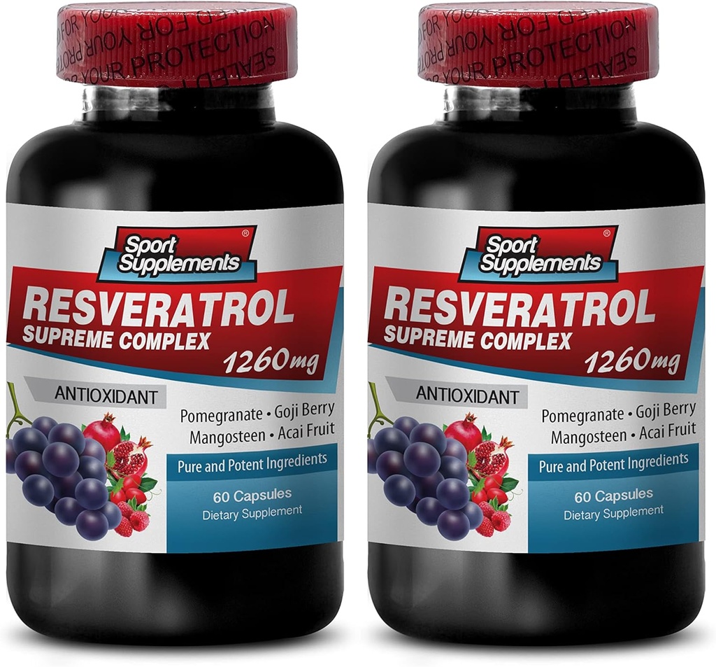 Resveratrol 최고 1200mg 최대 힘 플러스 1200 빨간 포도주 보충교재, resveratrol 보충교재 빨간 포도주, resveratrol 산화 방지제, resveratrol를 가진 빨간 포도주 추출물, 빨간 포도주 포도씨 2 병
