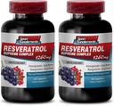 Resveratrol 최고 1200mg 최대 힘 플러스 1200 빨간 포도주 보충교재, resveratrol 보충교재 빨간 포도주, resveratrol 산화 방지제, resveratrol를 가진 빨간 포도주 추출물, 빨간 포도주 포도씨 2 병