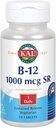 KAL B-12 1000 mcg 지속 릴리스 | 건강한 대사, 에너지, 신경 및 적혈구 지원 | 채식주의 | 실험실 검증 | 50 정제