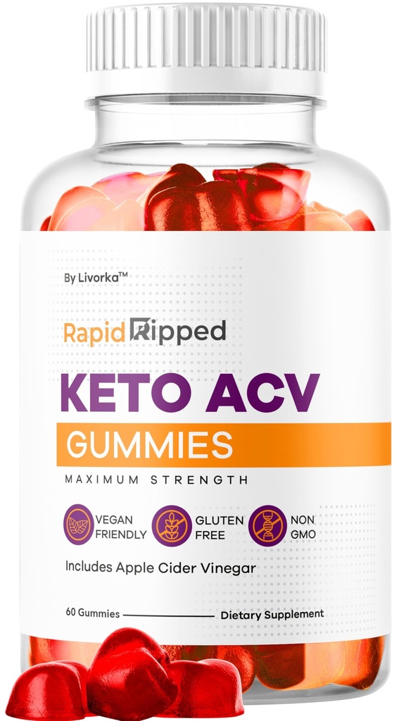급속한 Ripped Keto ACV Gummies 체중 감소 지원, Apple Cider Vinegar Gummy 고급 공식 1050MG, 모든 자연적인 Gomitas 검토, 1 달 동안 60 Gummies