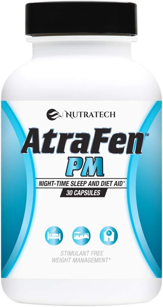 Atrafen PM - 야간 다이어트 알약, 식욕 억제제, 수면 보조. 부스트 메타 볼리즘, 화상 지방, 그리고 커브 늦은 밤 크레이빙.