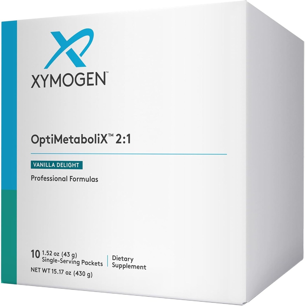XYMOGEN OptiMetaboliX - B12 비타민 및 Folate와 Metabolism 보충 - 계피 보충제 + 비타민 B9 - Vegan & 글루텐 무료 - 바닐라 기쁨 (10 인분)
