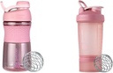 BlenderBottle SportMixer Shaker Bottle 및 ProStak System for Protein Shakes 및 Supplement Storage