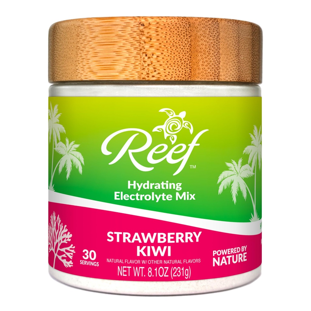 Hydrolyte Powder - Nature 's Electrolytes + Real Fruit - Strawberry Kiwi, 추가 설탕 없음, 5 키 Electrolytes + 비타민, Trace Minerals, Non-GMO, 30 서빙