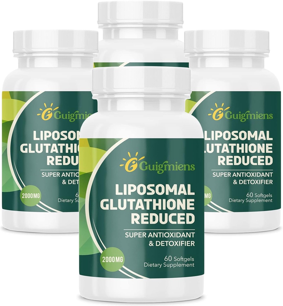 Liposomal 글루타티온 2000 MG, 10x 더 나은 흡수, Hyaluronic 산을 가진 글루타티온 보충교재 + 교원질 펩티드 + Resveratrol, 강력한 산화 방지제, 건강 노후화, 면역력, 240 조사
