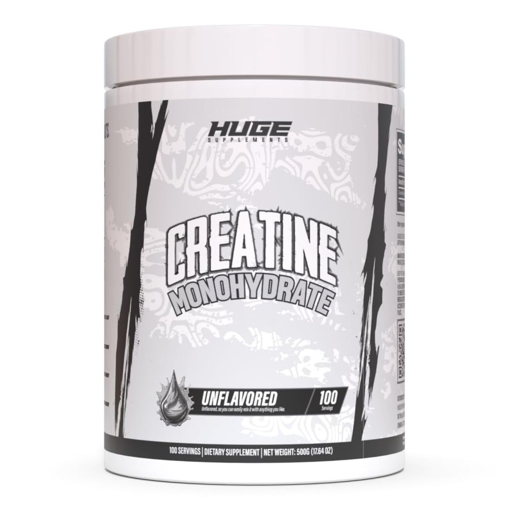 Pure Micronized Creatine Monohydrate Powder - 세 번째 파티 테스트, 500 그램, Optimal Absorption, 임상적으로 투약, 첨가제 없음, Unflavored & Mix (100 인분)에 용이
